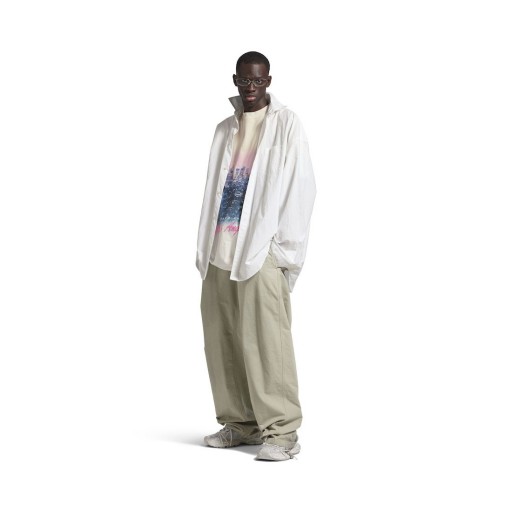 Men's Layered Shirt in White