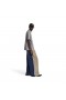 Men's Taped Balenciaga Back T-shirt Medium Fit in Heather Grey/black/red
