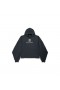 Women's Nano Bb Cropped Hoodie in Black Faded