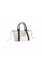 Women's Biarritz Tote Bag Medium in Natural/black