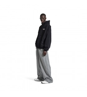 Men's Political Campaign Layered Hoodie in Black