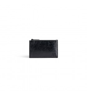 Men's Monaco Long Coin And Card Holder in Black