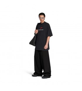 Balenciaga I Puma Oversized T-shirt in Black Faded