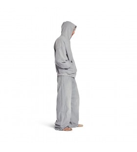 Men's Trompe L'oeil Sweatpants in Heather Grey