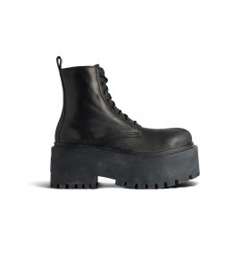 Women's Strike Platform Bootie in Black