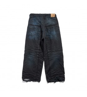 Men's Double Knee Pants in Dark Blue