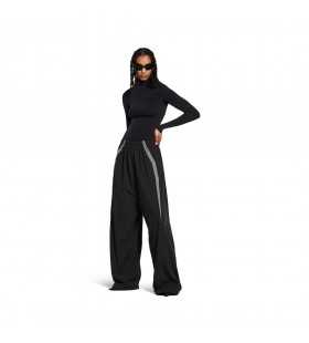 Men's Large Tracksuit Pants in Black/grey