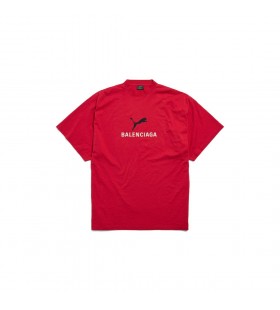 Balenciaga I Puma Oversized T-shirt in Red