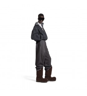 Men's Baggy Pants in Dark Heather Grey