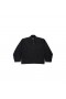 Homens Zip-up Casaco Preto