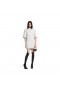 Mulheres Semi Equipada Vestido Branco Sujo