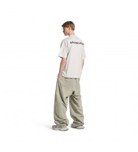 Novo Balenciaga de Volta T-shirt M&Atilde;&copy;dio Caber em Off White