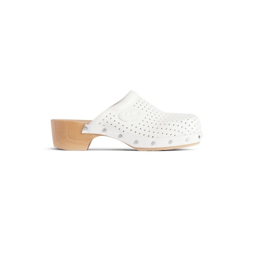 Mban Balenciaga mé Scholl Clog Miúil i Bán