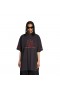 Men's Lion Club T-shirt Oversized in Black/red