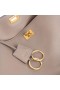 Mban Rodeo mála Láimhe Mheán Calfskin Grained i Sesame