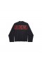 Men's Security Tape Oversized Long Sleeve T-shirt in Faded Black/