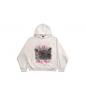 Bhfear Cathair Na Naingeal Hoodie Meánmhéide a d ' Oirfeadh i Salach Bán