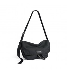 Bhfear Explorer Flap M&Atilde;&iexcl;la Messenger Beag i Dubh