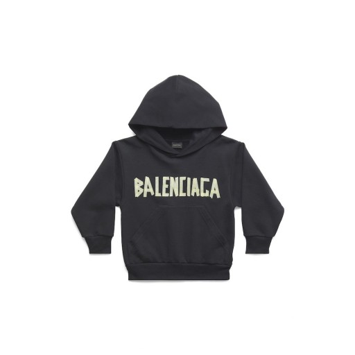 Kids - Tipo di Nastro Felpa con cappuccio in Nero Sbiadito