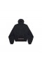 Uomo i Loghi degli Sponsor, di Grandi dimensioni chiusura a Zip-up Hoodie Nero Sbiadito