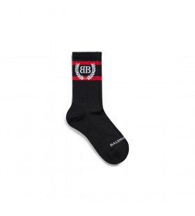 Laurel Calze Classiche in Nero/rosso