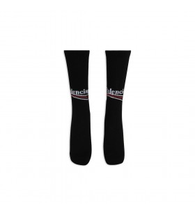 男性の政治的キャンペーンのテニスコーソックス黒