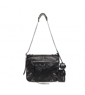 Menn Le Cagole Medium Messenger Bag i Sort