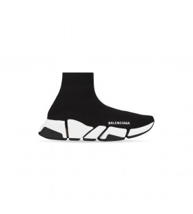 Buty do biegania męskie Speed 2.0 z recyklingu dzianiny czarny / biały
