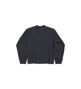 Męskie wielowarstwowe t-shirt 3b Sport Icon średniej lądowania w kolorze czarnym