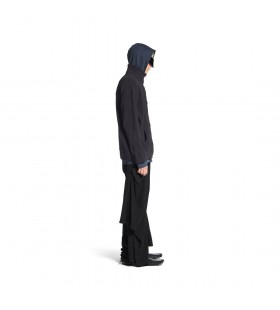 Bărbați Hibrid Zip-up Cardigan Negru
