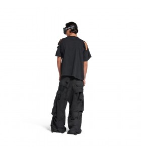 Bărbați în Dificultate Mare Pantaloni de Marfă în Negru