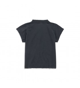 Femei Designer de Moda Micșorat T-shirt în Negru Stins