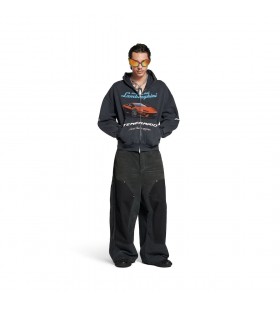 Bărbați Smuls Pantalonii Largi în Negru/rosu/verde