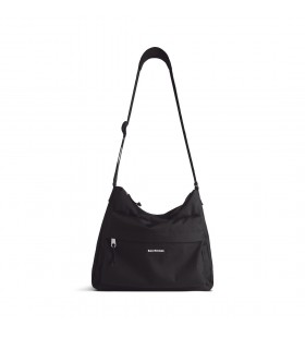 Pánske Explorer Hobo Messenger Bag v Čiernej farbe