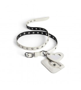 여자 르 Cagole 매력 벨트에서 눈 백색