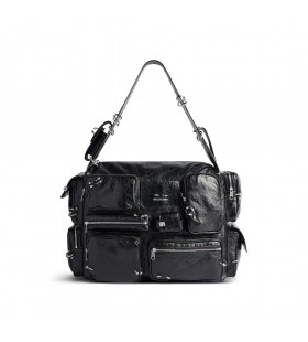 Mu&Aring;&iexcl;ka torba-sling Superbusy Velike veli&Auml;ine crne boje