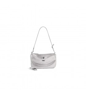 Ženska torba-sling Rodeo Pochette Sa štrasom дымчато-sive boje