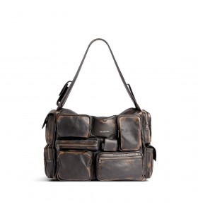 Män är Superbusy Sling Bag Stor i Brunt