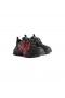 Women's Triple S Sneaker in Black/red