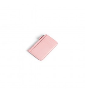 Süet Pembe Kadın Nakit 2.0 Uzun Madeni Para ve Kartlık