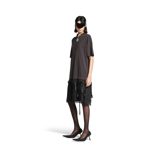 Las mujeres s Lingerie T-camisa de Vestir en Negro