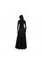 Las Bajas de la Cintura Maxi Falda en Negro