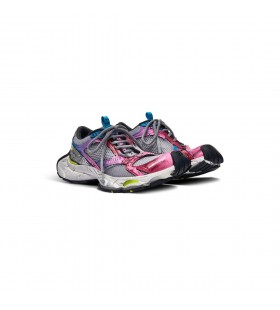 De las mujeres de la Grapadora de la Zapatilla de deporte en color Gris/azul/rosa/Amarillo neón/blanco