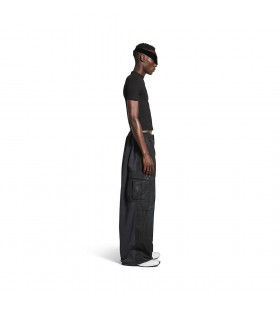 Los hombres Híbrido de Gran Ajuste los Pantalones en Negro/azul marino