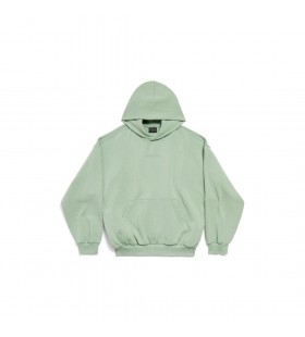 Balenciaga Vuelta Reflexiva Sudadera con capucha Medio de Ajuste en Verde Salvia