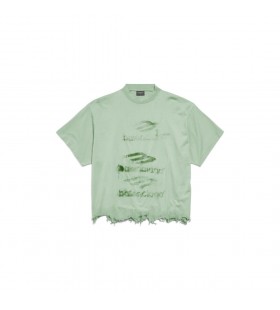 Diy Huella Recortada de la camiseta en Verde Salvia