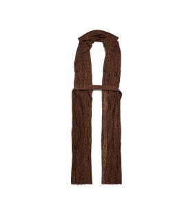 Dámské Plisované Šaty Stolou v Hnědé