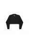 Kvinder er Beskåret Crewneck i Sort/hvid