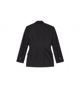 Kvinders Cinched Jakke i Sort