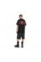 Mannen van de Security Tape Logo T-shirt Oversized Zwart Vaag/rood